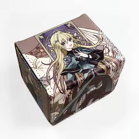 Yugioh Exorsister Figures Elise Stella Deck Box Yu-Gi-Oh! TCG OCG PTCG Trading Cards Pu Leather Stor