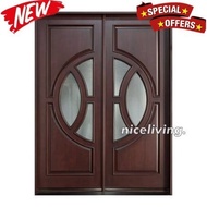 Pintu rumah minimalis kupu tarung kayu jati Solid Pintu Rumah Utama