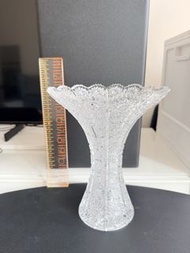 Vintage Bohemia Hand Cut Crystal Vase 水晶雕花花瓶