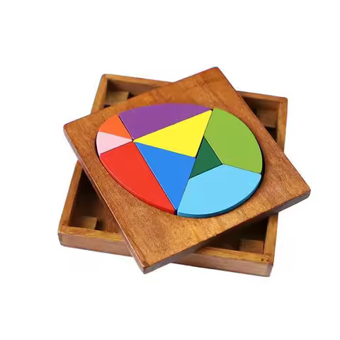 Egg Shaped Puzzle Casse-Tete Brain Teaser IQ Logic Training Tangram Rompecabezas Problem Solving Toy