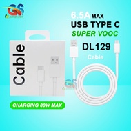 OPPO VOOC TYPE-C CABLE DL129 WHITE 6.5A NEW