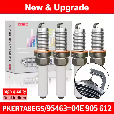 For NGK PKER7A8EGS 95463OE:04E 905 612 DualIridium Spark Plugs ForVOLKSWAGEN VWTIGUAN TOURAN POLOPAS