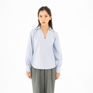 KEMEJA Femmi Maya Blue Orchard Oxford Shirt Women's Shirt