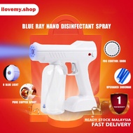 Ready Stock Blue Ray Nano Disinfectant Spray Handheld Wireless Atomizer Sanitizer 800ml Spray Sanitizer Gun Spray Gun