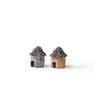 (預購) 盆栽裝飾 小屋兩件組-灰色小屋+棕色小屋 微景觀擺飾