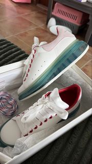 Alexander McQueen 鴛鴦色厚底波鞋 粉尾 氣墊鞋
