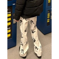 American High Street Street Wear Plankton Handsome Palm Print White Men Women hiphop Street Wear Fri