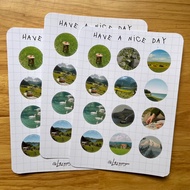 Have A Nice Day Sheet Sticker | Scene stickers decorate DIY notebooks
