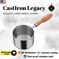 【Malaysia Spot Sale】304 stainless steel oil splash pot oil splash small pot hot oil small pot househ