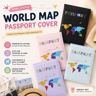 MY PROPERTY WORLD MAP Passport Cover passport wallet passport cover/ passport cover/ Passport Cover/