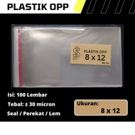 OPP Plastic Size 8 cm x 12 cm / 8x12 cm / 8 x 12 cm