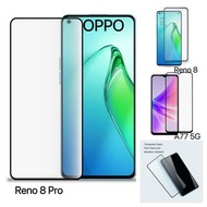 For OPPO 強化玻璃保護貼 OPPO Reno 8 / Reno 8 Pro / A77 5G Tempered Glass Screen Protector (包除塵淸㓗套裝）(Clearin