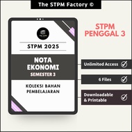 STPM 2025 | Nota Ekonomi (Penggal 3)