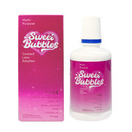 Sweet bubbles น้ำยาคอนแทคเลนส์ 60ml/120ml สำหรับใช้ในล้างและแช่คอนแทคเลนส์