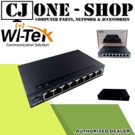 ✟Witek WI-SG108 8-Port Gigabit Desktop Switch ( Metal case )