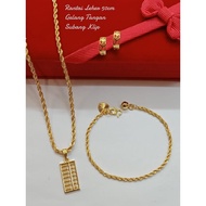 GOLD PLATED Set sempoa dewasa