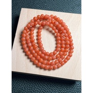 Natural Southern Red Full Meat Velvet Red Multi-Circle Bracelet 5.7mm