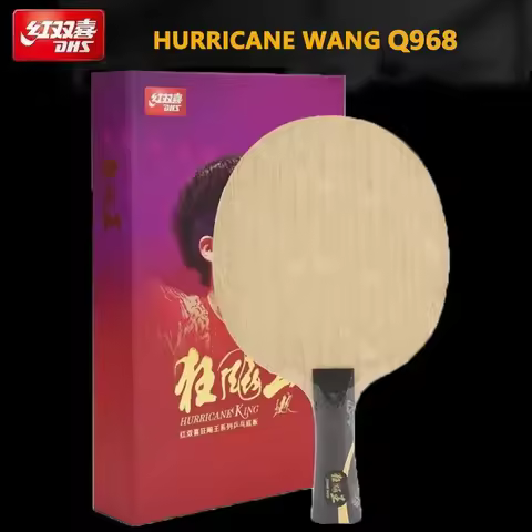 DHS Hurricane Wang Chuqin Q968 Structure Table Tennis Blade 5 Wood 2 AC OFF++ Ping Pong Racket with 