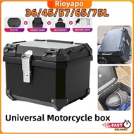 Top Box 36L/45L/57L/65L/75L Motorcycle box Waterproof Box Motor Large Capacity ABS Universal Plate+B