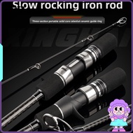 COATA Travel Jigging Rod, 3-Piece MH Carbon Rod, Professional 6000g Max Load 1.83-1.91m Ceramic Guid