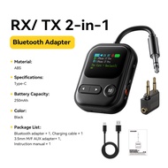 Essager RX/TX 2-in-1 Bluetooth Adapter with Display Bluetooth Built-in Microphone Exchanger Supports