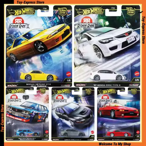 Hot Wheels Premium 2025 Car Culture Ronin Run Ⅱ Hotwheels 2025 1/64 Car Model Nissan Honda Lancer Ma