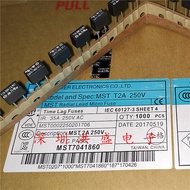 T T2A 250V Black Square Fuse Imported Taiwan Gongde 2A 250V LCD Fuse Slow-Melting CQ MST Slow Short 