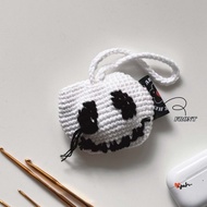 手工編織骷髏頭吊袋