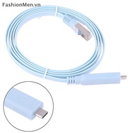 F&M 1.5m Usb C To Rj45 Console Cable Rs232 Serial Adapter For Router Rj 45 Data Cable Converter Type