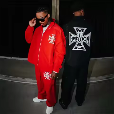 Brand MIXED EMOTION Zipper Jacket Autumn New Style Hot Diamond Print Mixed Emotion Windbreaker Coats