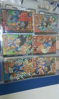龍珠 孫悟空  雙面閃咭   本彈26 GT 1996 Made In Japan 已開 一套六閃 Bandai