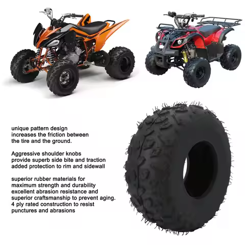 145/70‑6 Tubeless Tire 24PSI Front Rear for Baja Blitz Dirt Bug Doodle Bug Motovox MBX10 ATV Quad 6i