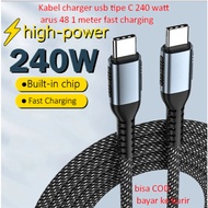 Usb charger cable type C 240 watt current 48 1 meter fast charging