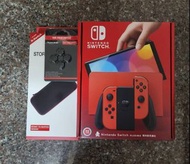 Switch oled 瑪利歐亮麗紅(公司貨 )-$999折$100