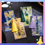 LA Metal Bookmark, Hollow Oil Painting Reading Book Clip, Multifunctional Metal Sunflower Lotus Book