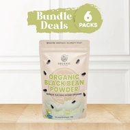 ORGANIC FIELDS Organic Black Bean Powder 500gm | with Green Kernel