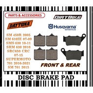 HUSQVARNA SM 450R SM 610IE SMS 630 SRM 630 SM 701 SUPERMOTO 701 DIRT BIKE FR0NT & REAR DAYTONA TYPE