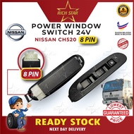 [Nissan CH520 LORRY/TRUCK Power Window Switch Main(MASTER/DRIVE SIDE)24V/8 PIN ]