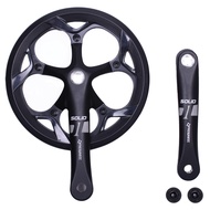 PROWHEEL 130MM BCD 52T Bike Crankset,165MM/170MM/172.5MM/175MM Crank Arm Set,ChainWheel and Replacem