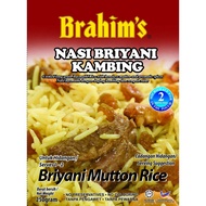 Brahims Nasi Briyani Kambing 250g Brahim Brahims Mutton Rice Halal Travel Food MRE Meals Ready To Ea