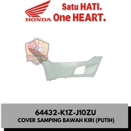 64432-K1Z-J10ZU BOTTOM SIDE COVER Kiri (WHITE) PCX 160 K1Z ORIGINAL | COVER L FLOOR SIDE 64432K1ZJ10
