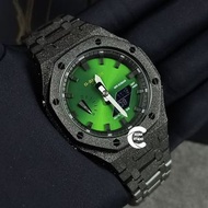 《改裝訂製》G-SHOCK特別限量版 男裝女裝手錶鋼錶電子錶 防水潛水錶 農家橡樹 Casioak Casio G Shock Special Limted Edition GMAS2100 Luxury Men Ladies Watch 綠水鬼