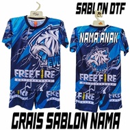 Evos Free Fire gamer children's clothing set, Evos Free Fire gamer jersey set, size 5-12 years