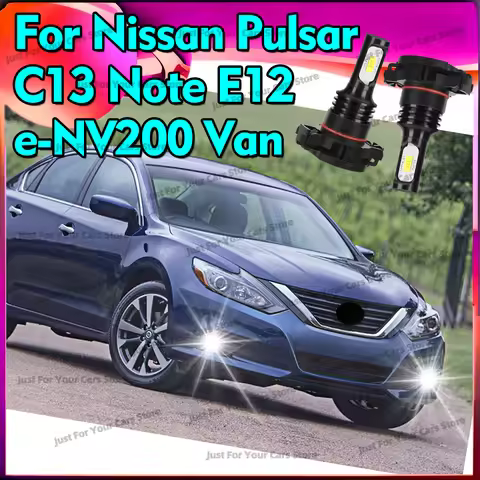 2x For 2014-2022 Nissan Pulsar C13 Note E12 e-NV200 Van LED Daytime Running Light 5202 PS24W H16 Bul