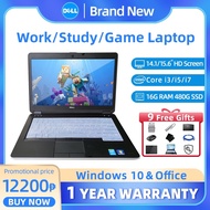 ◕✜ Dell laptop brand new original Intel core i3/i5/i7 16G 480G SSD 15.6 inch HD screen gaming laptop pc