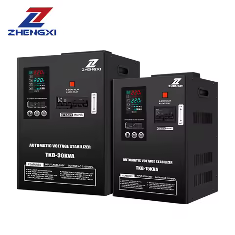 Hot Selling 220V Single Phase 80V-260V AC Relay Type Automatic Voltage Regulator 10KVA 15KVA 20KVA 3