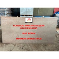 3MM X 3FT X 6FT PLYWOOD GRADE A (SIAP KETAM)