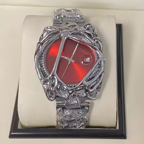 New Y2K Watches for Men Alien Spider Web Alabaster Watch Calendar Waterproof Quartz Wristwatches Rel