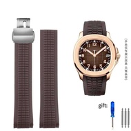 High Quality Soft Rubber Band Aquanaut Fits For Patek Philippe Silicone 5164A 5167A 5168A Folding Bu
