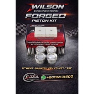 Wilson Engineering Forged Piston Kit Daihatsu YRV K3-VET Turbo 73MM 73.5MM